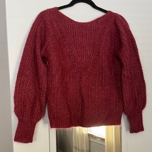 Sezane Rosa Jumper in Rosewood